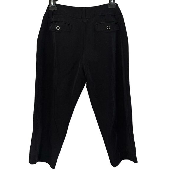 Larry Levine Petite black dress capris 4P - Picture 1 of 5